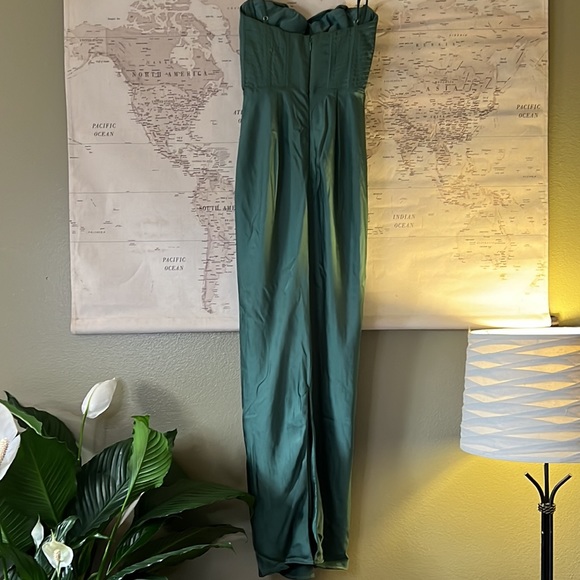 House of CB ‘Charmaine’ Forest Corset Maxi Dress NWOT - Picture 8 of 10